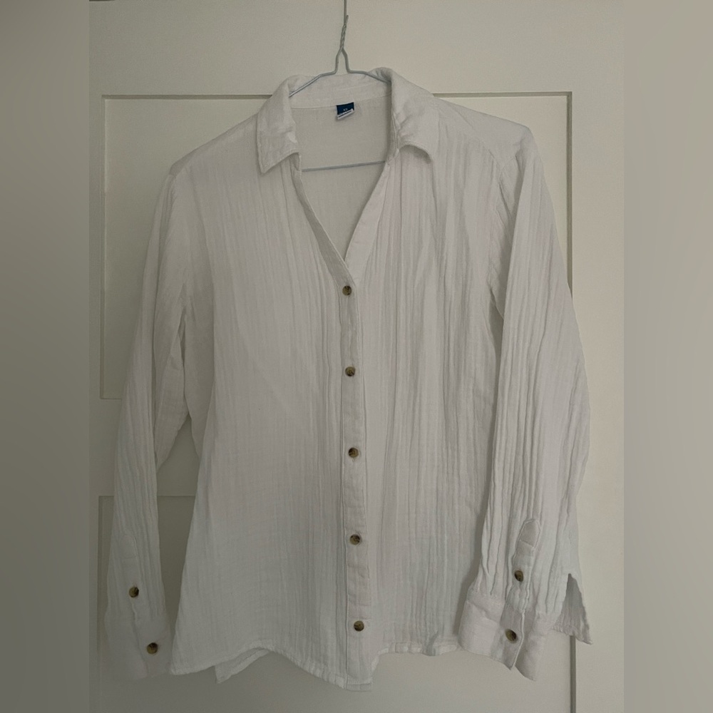 White Button Down Shirt by Old Navy